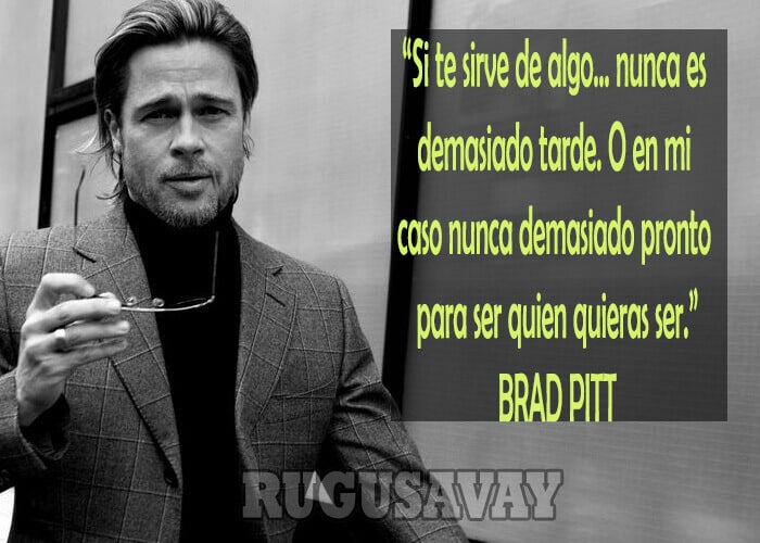 Imagenes de Brad Pitt con Frases 2020